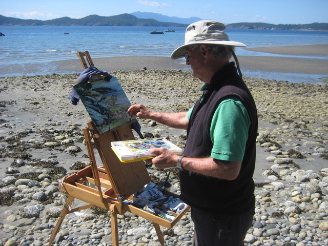 Me Painting at Sechelt