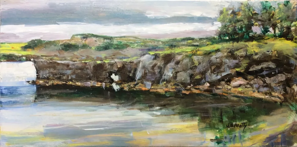 Acrylic painting of a Newfoundland Landmark