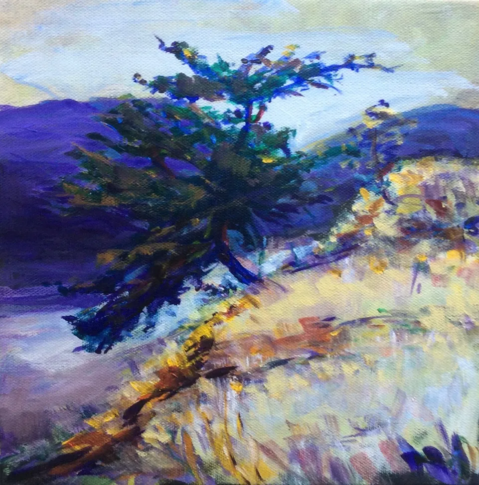 Acrylic painting of Westside Road Kelowna