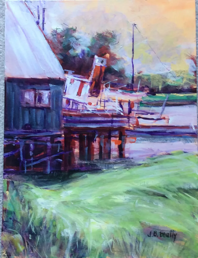 Acrylic painting of a Grand Prix Subject